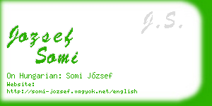 jozsef somi business card